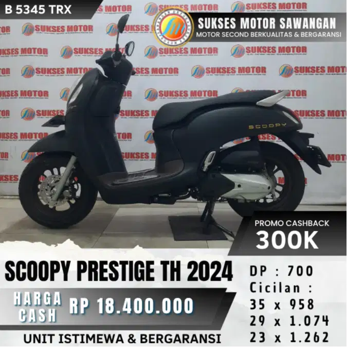 DP 700 HONDA NEW SCOOPY PRESTIGE TH 2024 KEYLES SCOPY UNIT BERGARANSI