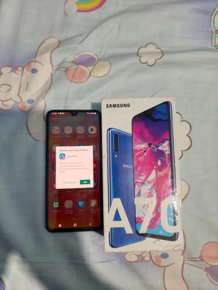 SAMSUNG A70 6/128 lecet pemakaian fullset