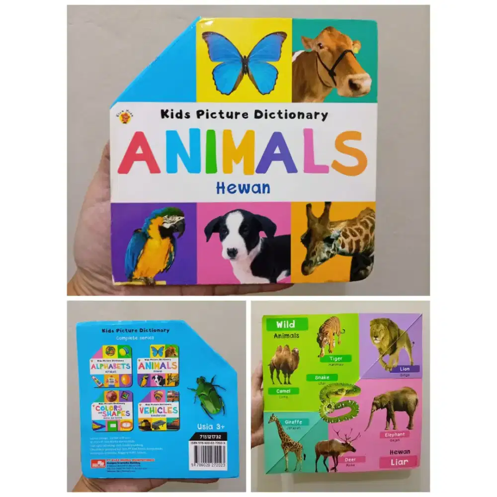 Animals Boardbook Kids Picture Dictionary