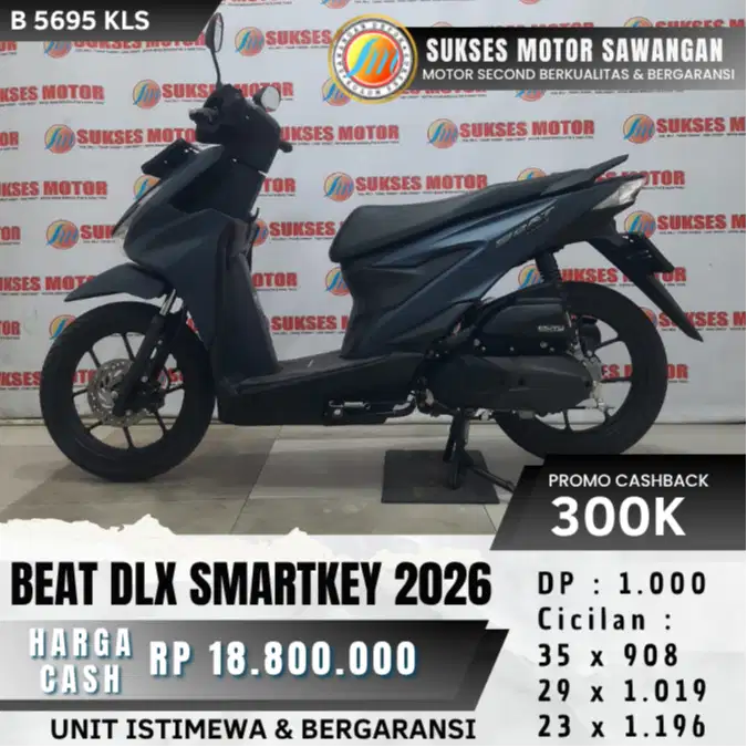 MULUS HONDA NEW BEAT DELUXE SMARTKEY TH 2026 KEYLES UNIT BERGARANSI