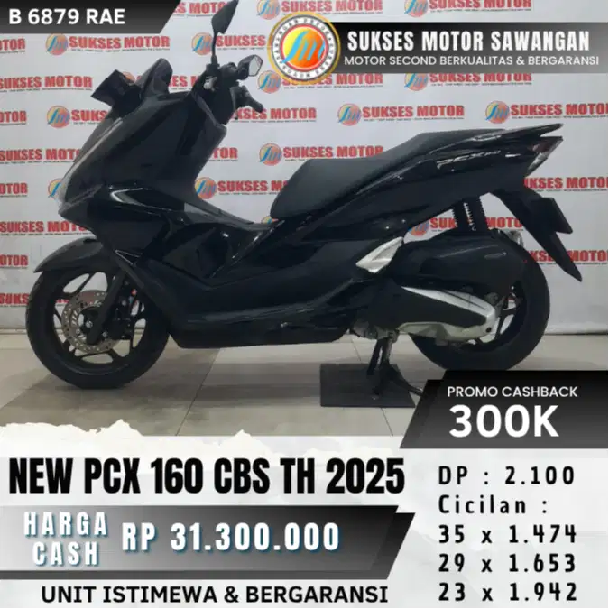 ISTIMEWA HONDA NEW PCX 160 CBS TH 2025 BISA CASH KREDIT CASHBACK 300K