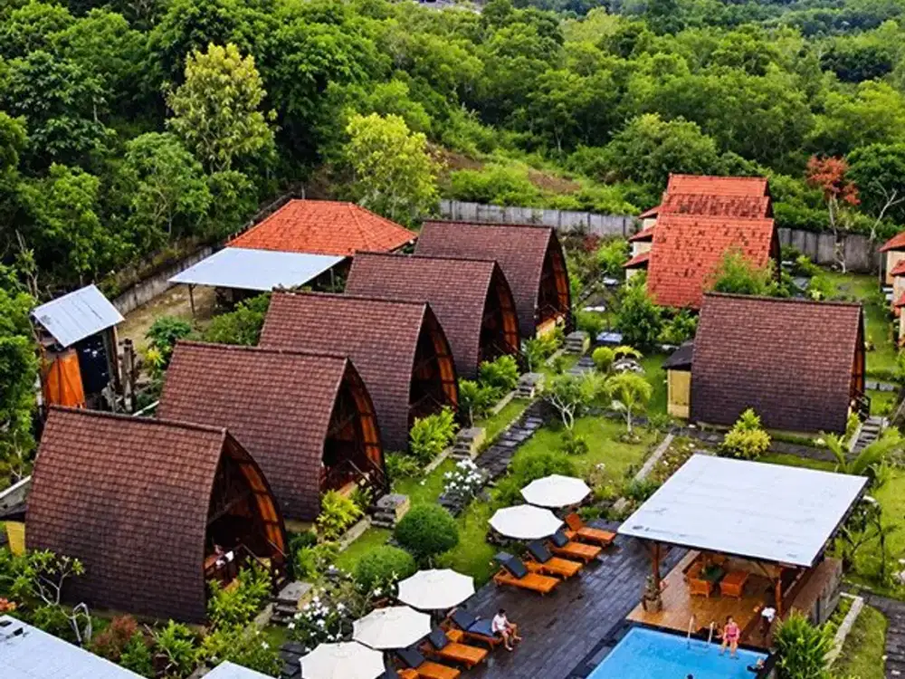 [Ams-013.Ast] For Sale Villa Hotel View Laut & Gunung Agung - Nusa Penida Bali