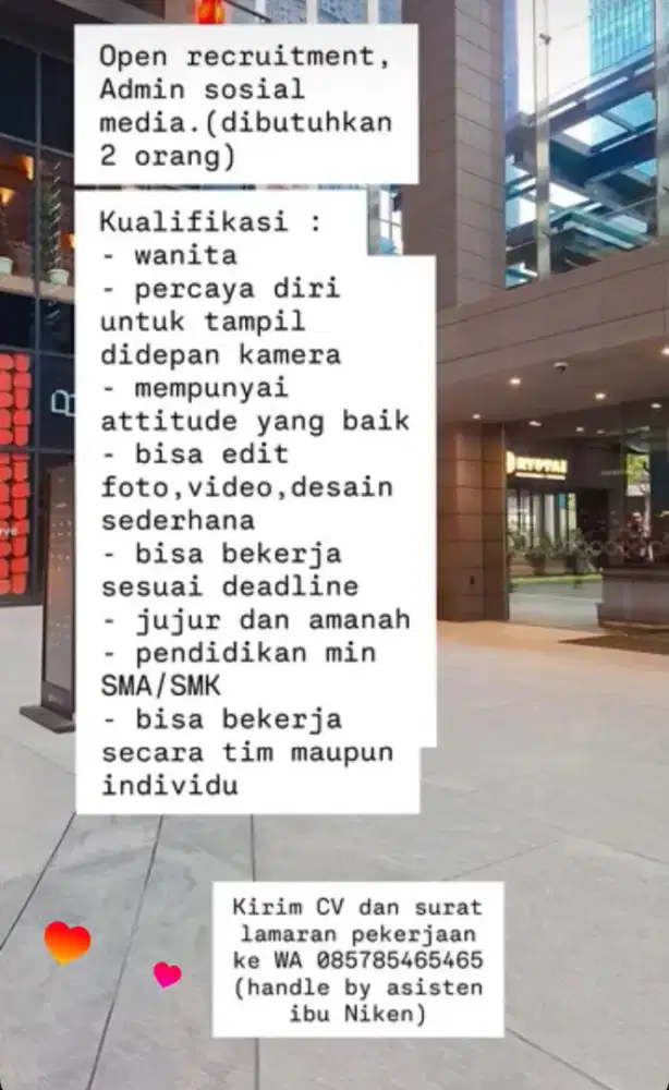 Admin marketing sosial media