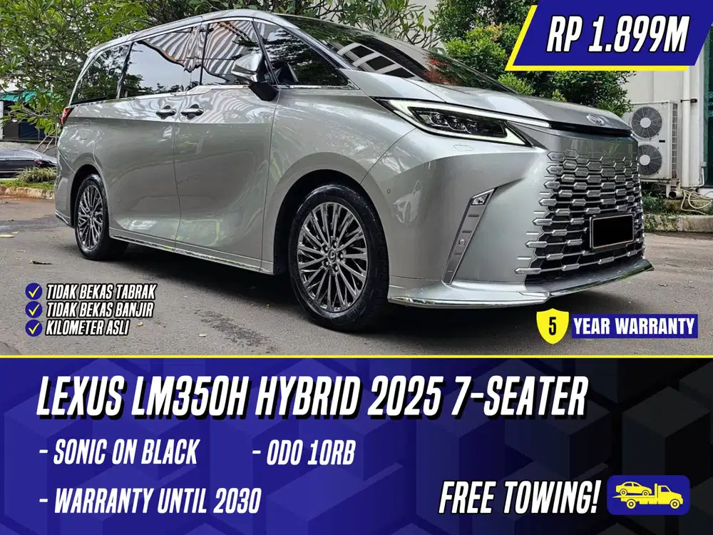 Lexus LM350h Hybrid 2025 7 Seater Sonic Titanium Abu Abu Grey LM 350h
