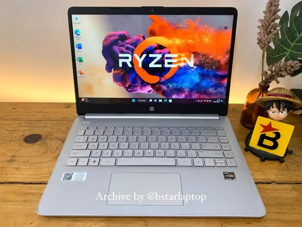 Laptop HP 14s-fq1xx AMD Ryzen 5 5500U RAM 8/512 SSD LED FullHD