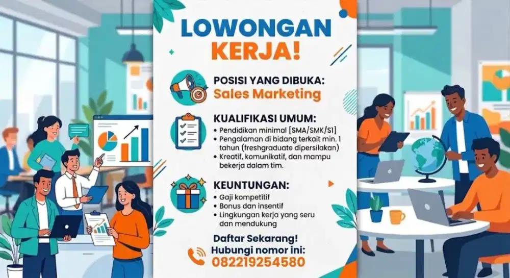 LOWONGAN KERJA SALES MARKETING