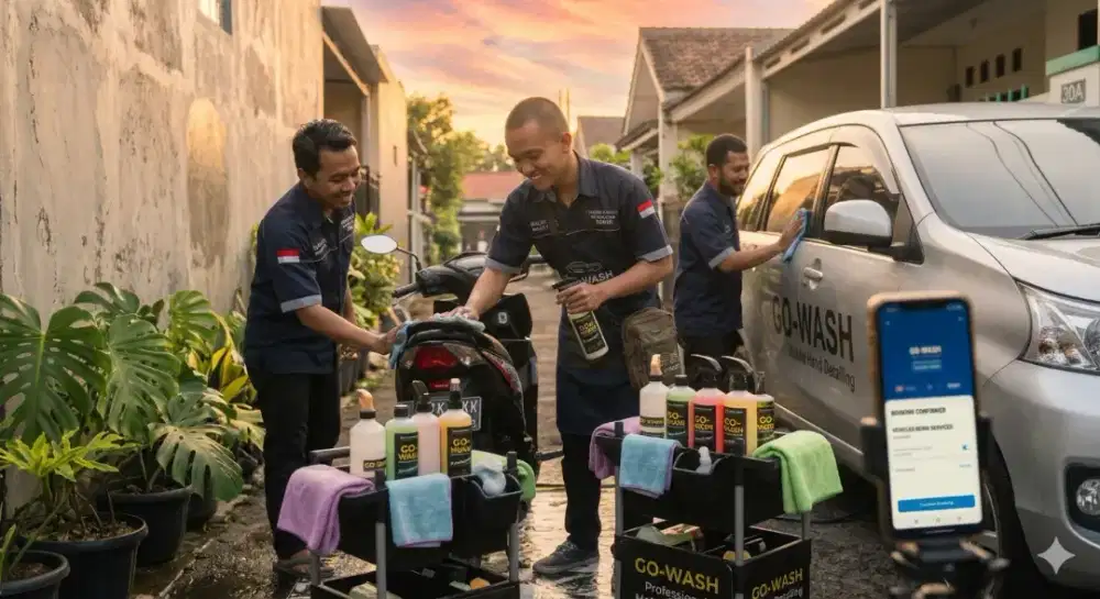 Cuci mobil panggilan