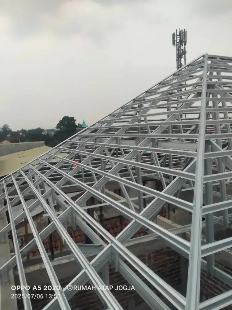 Rangka Atap Baja Ringan Terpasang