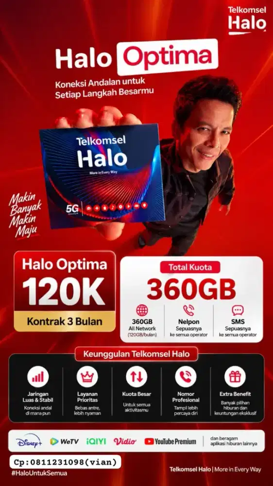 Telkomsel Halo Pasang baru nomor cantik
