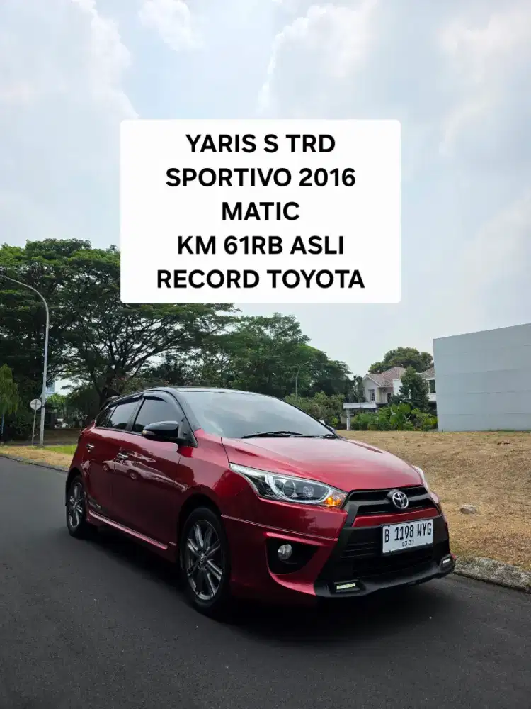 Km 61Rb Asli Toyota Yaris TRD SPORTIVO AT 2016