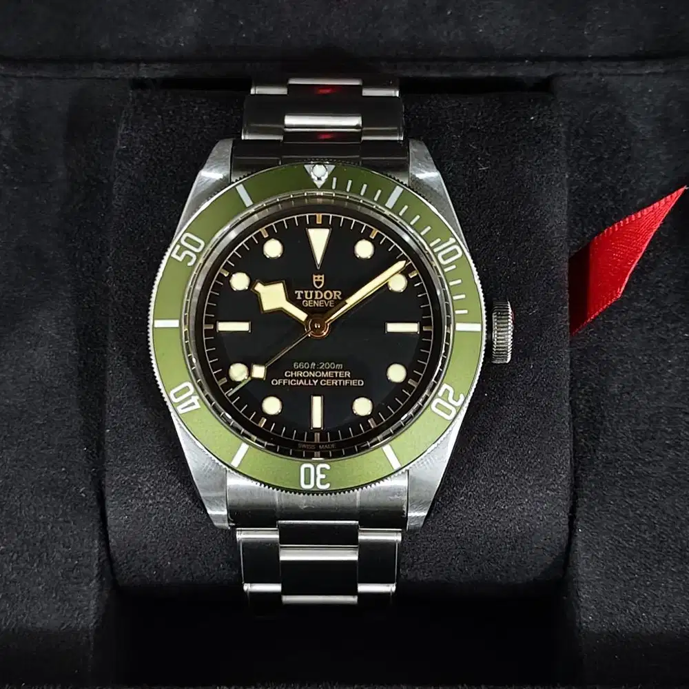 Tudor Black Bay Limited Edition Harrods Green Bezel Like New