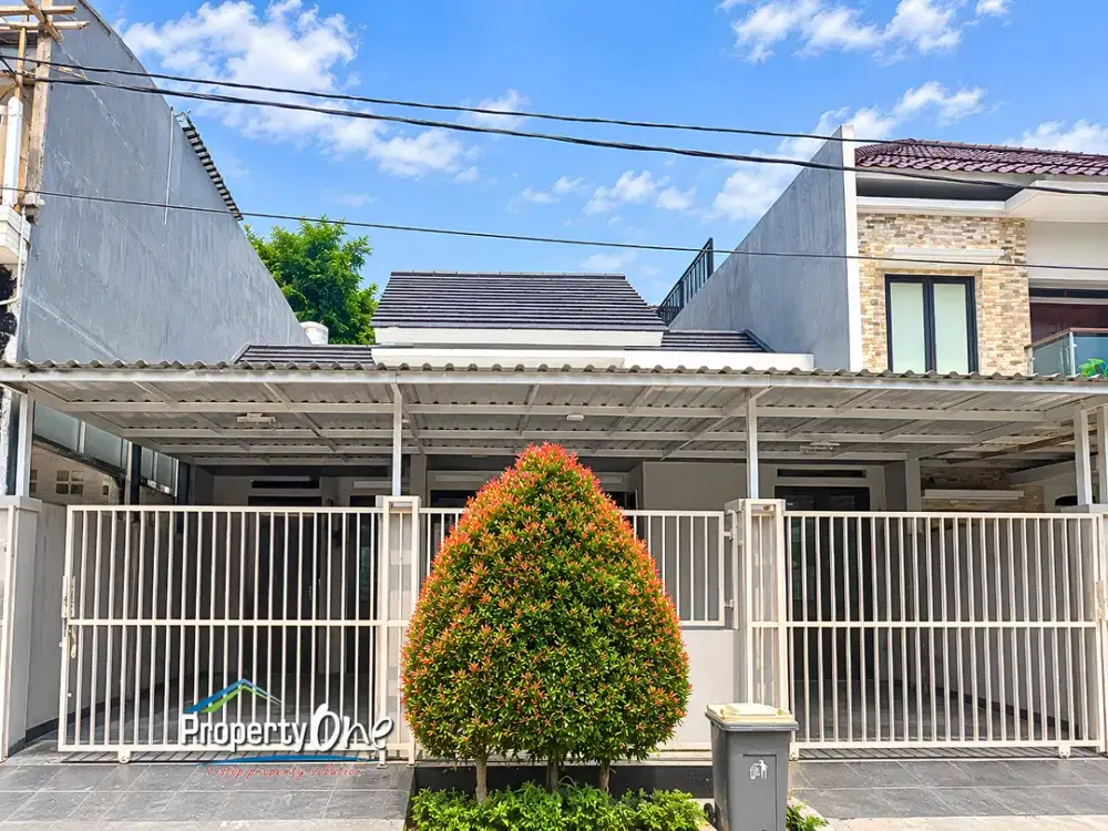 Jual Rumah Luas 1 Lantai Modern Semifurnished di Villa Gunung Lestari, Teras Depan-Belakang, SHM, Dekat Akses ke Stasiun KRL Sudimara & Bintaro Jaya