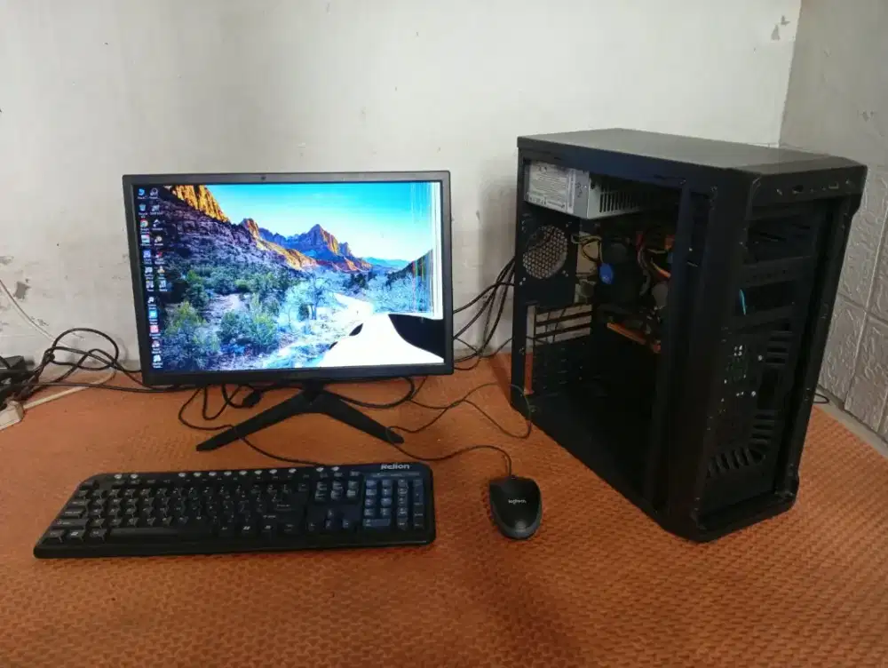 Dijual 1set pc terinstal pb, roblox siap pakai