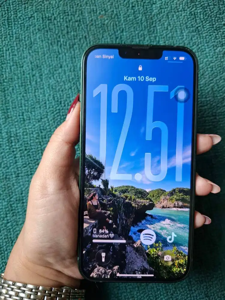 DIJUAL IPHONE 13 MIDNIGHT GREEN 128 GB EX IBOX
