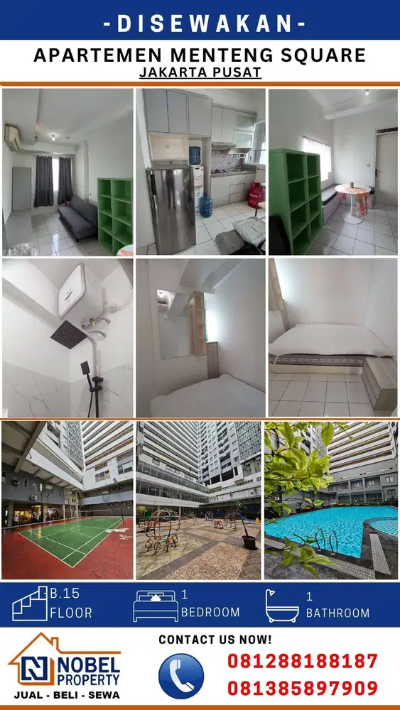 Disewakan Apartemen Menteng Square Furnished Tower B Lantai 15