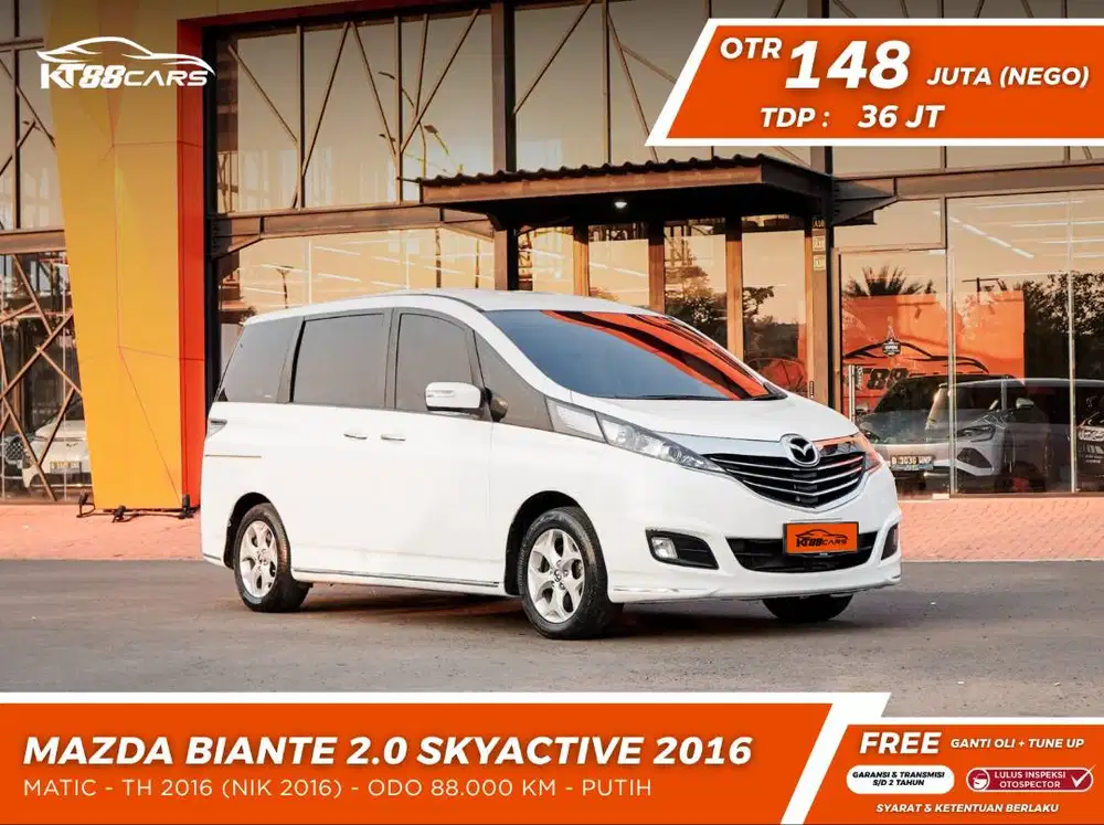 Mazda Biante 2.0 Skyactive 2016 putih matic