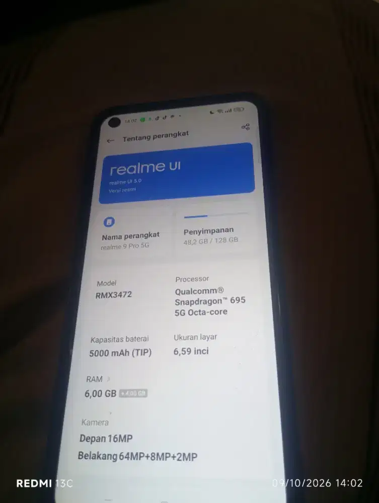 jual BU realme 9pro 5G