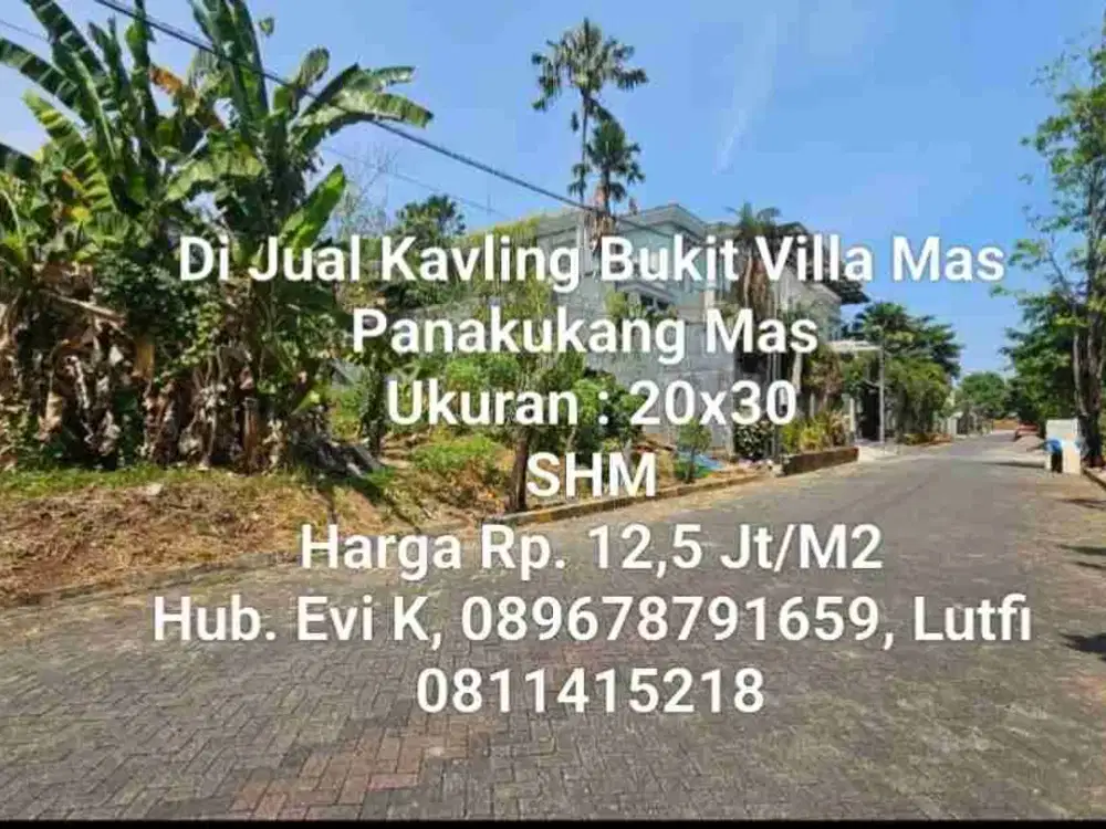Di Jual Kavling di Lokasi Premium, Bukit Villa Mas, Panakukang Mas, Makassar