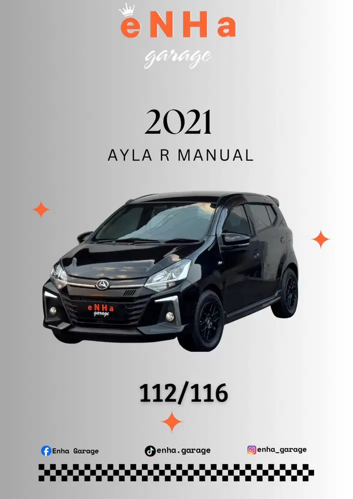 Daihatsu Ayla 1.2 R manual 2021 super irit istimewa...