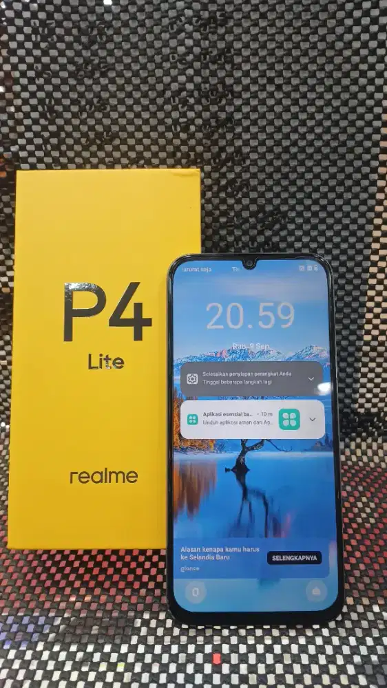 realme p4 lite 464 baru pakai 3 harian a