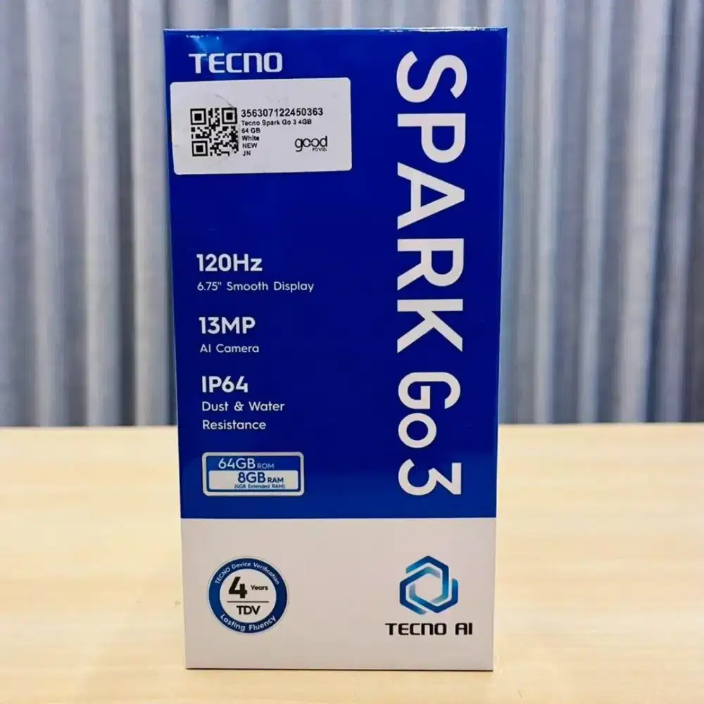 Tecno Spark Go 3 Garansi Resmi
