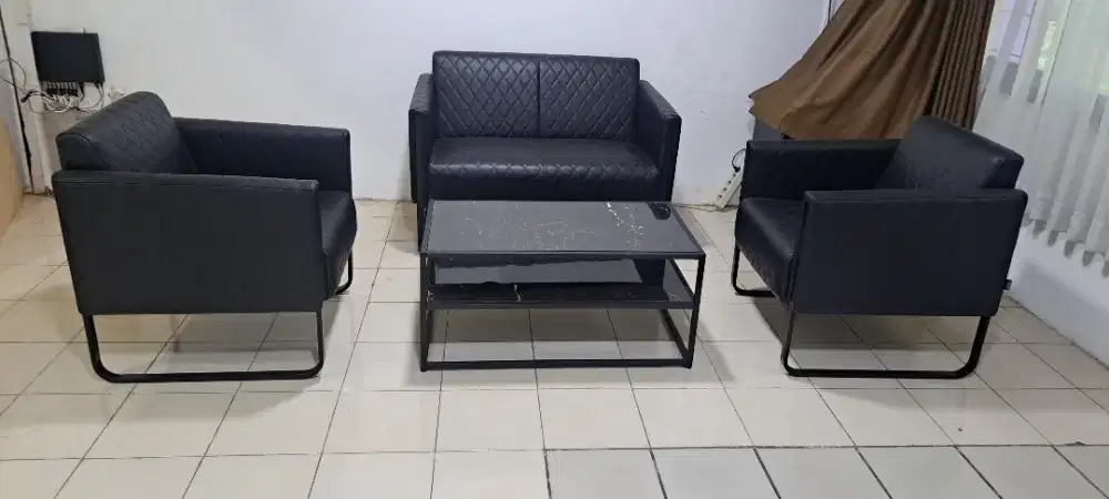 Sofa set 2+1+1 + meja