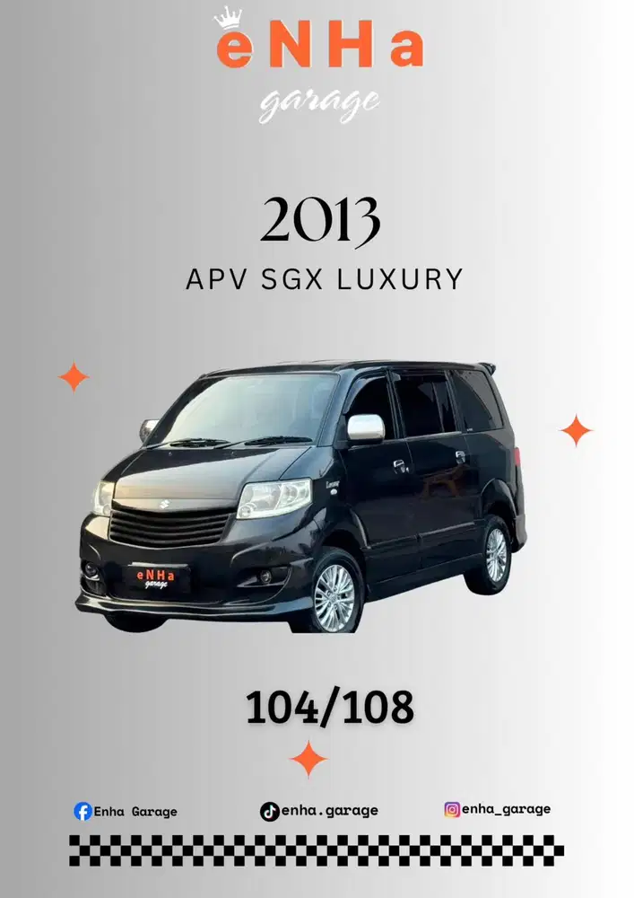 Suzuki APV SGX Luxury 1.5 matic 2013 istimewa...