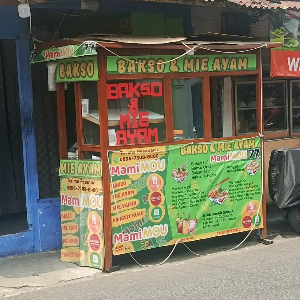 Gerobak Bakso Mie Ayam Jati-Mahoni