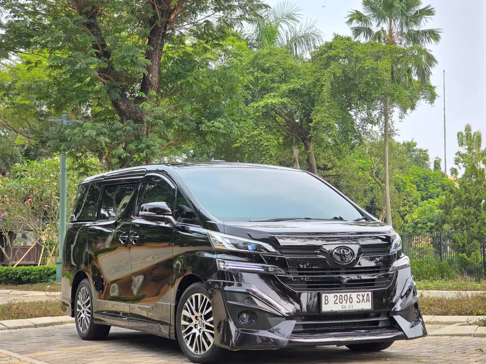 KM.89.RB ASLI|TDP 30.JT| VELLFIRE G ATPM 2015 HITAM FULL MODIF KEREN!!
