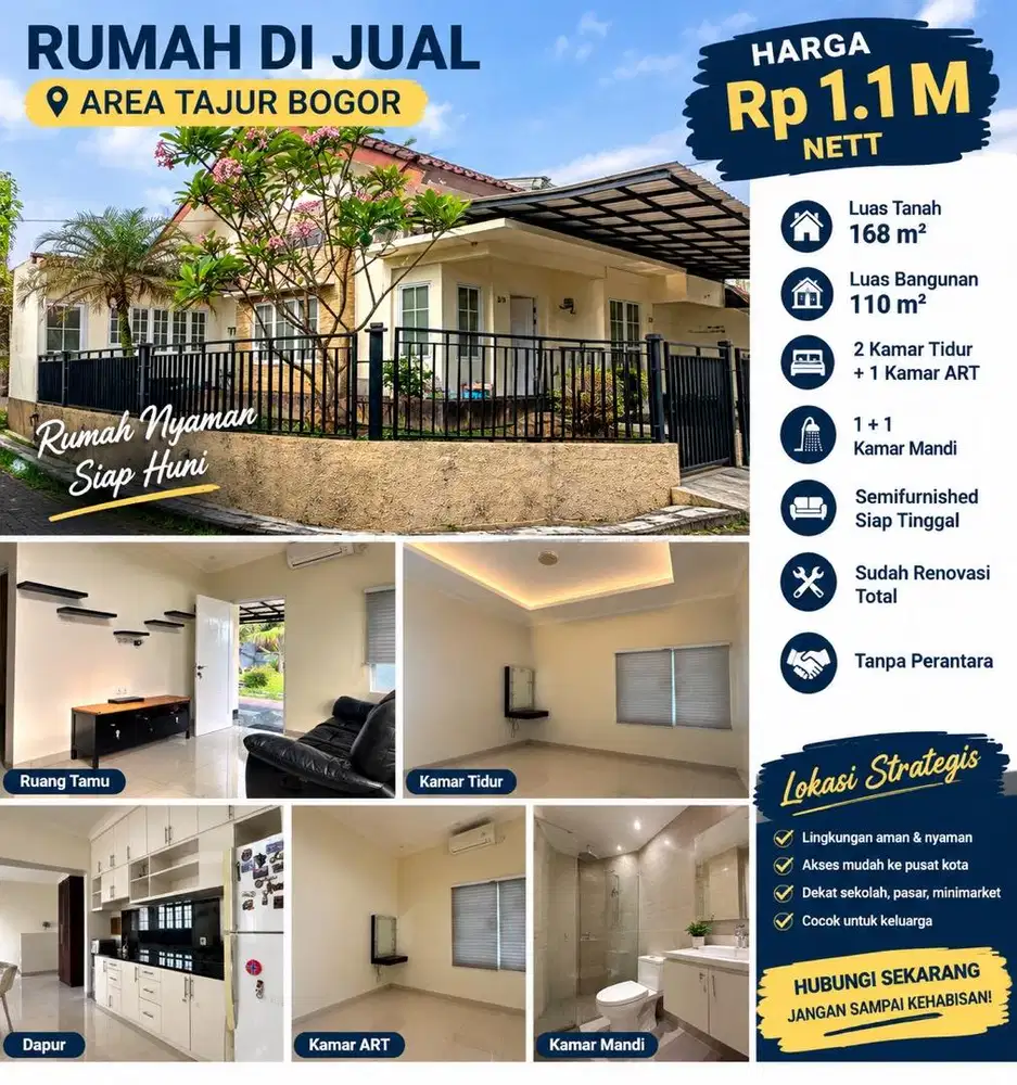 Rumah Hoek Alam Tajur Residence