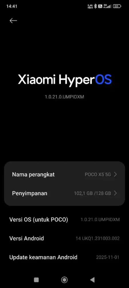 Poco x5 5G 6/128 fullset