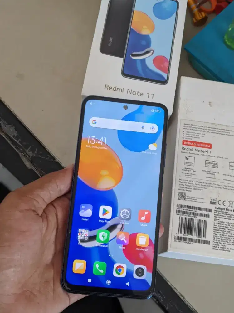 Redmi Note 11 Ram 6+2/128GB Amoled Lengkap Ori