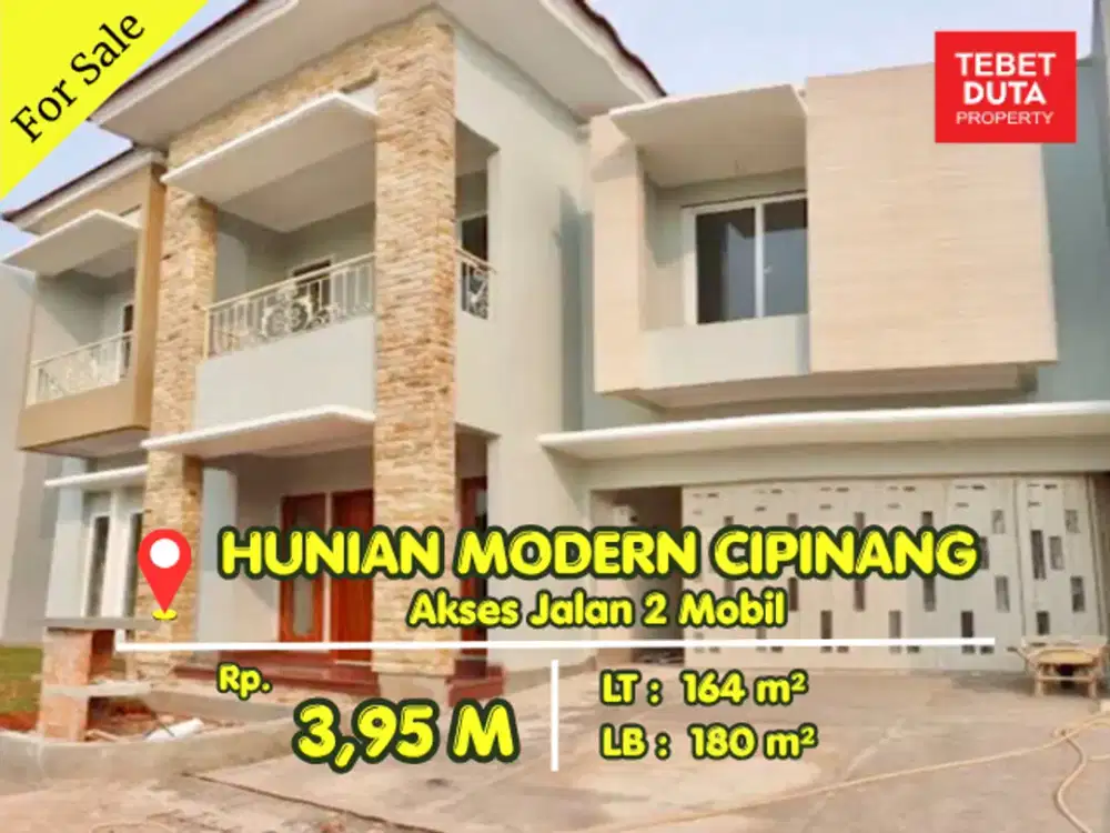 Dijual Rumah Cluster Cipinang Lokasi Strategis Nyaman Jalan 2 Mobil