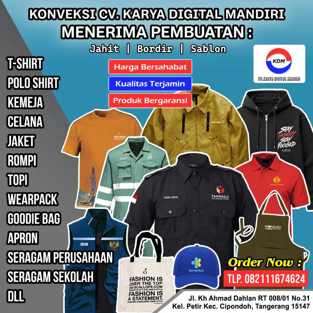 Konveksi Seragam Kerja, Sablon Kaos