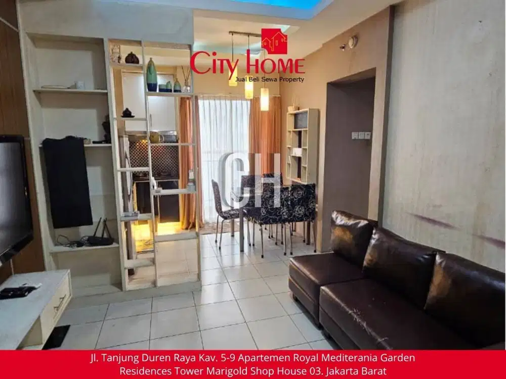 Sewa Apartemen Furnished 3 BR di Mediterania Garden Residences 2
