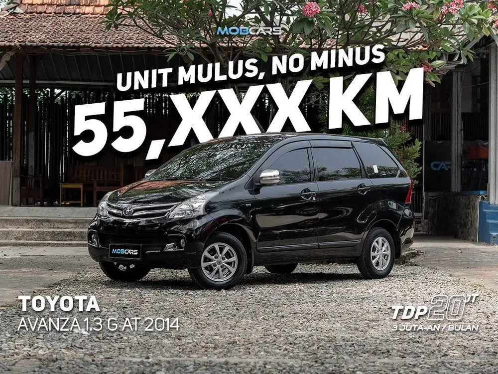 KM LOW AVANZA 1.3 G AT 2014 TOYOTA MPV