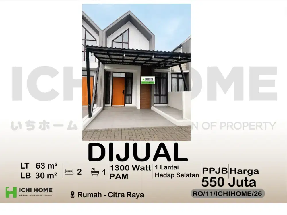 Rumah Cantik Idaman di Cluster Premium Citra Raya Tangerang