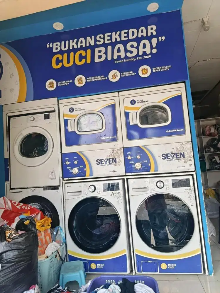 Mesin cuci lg second 15 kg frontload