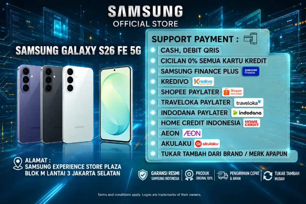 PROMO Samsung Galaxy S26 FE 5G 256GB Garansi 100% Resmi SEIN