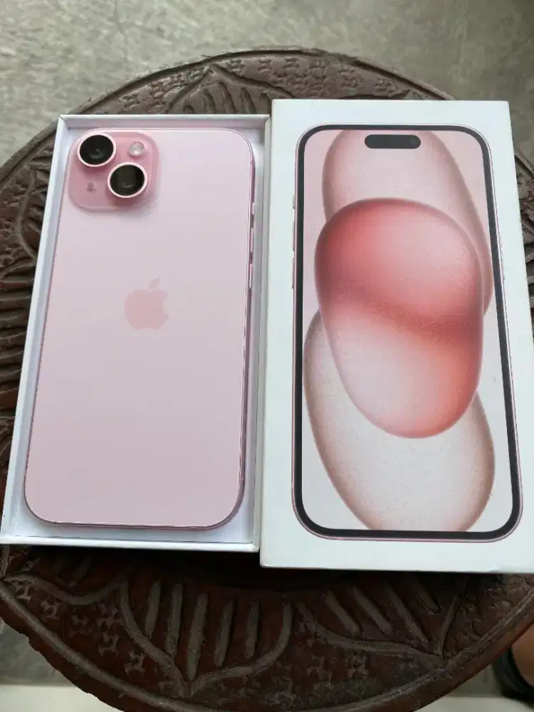 iPhone 15 Basic 128GB (Pink), Resmi iBox, BH96%/132, Garansi Jan 2027