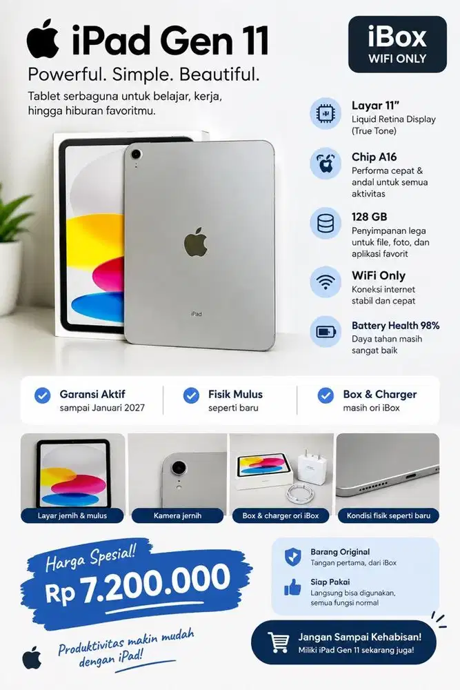 Ipad gen 11 iBox Silver