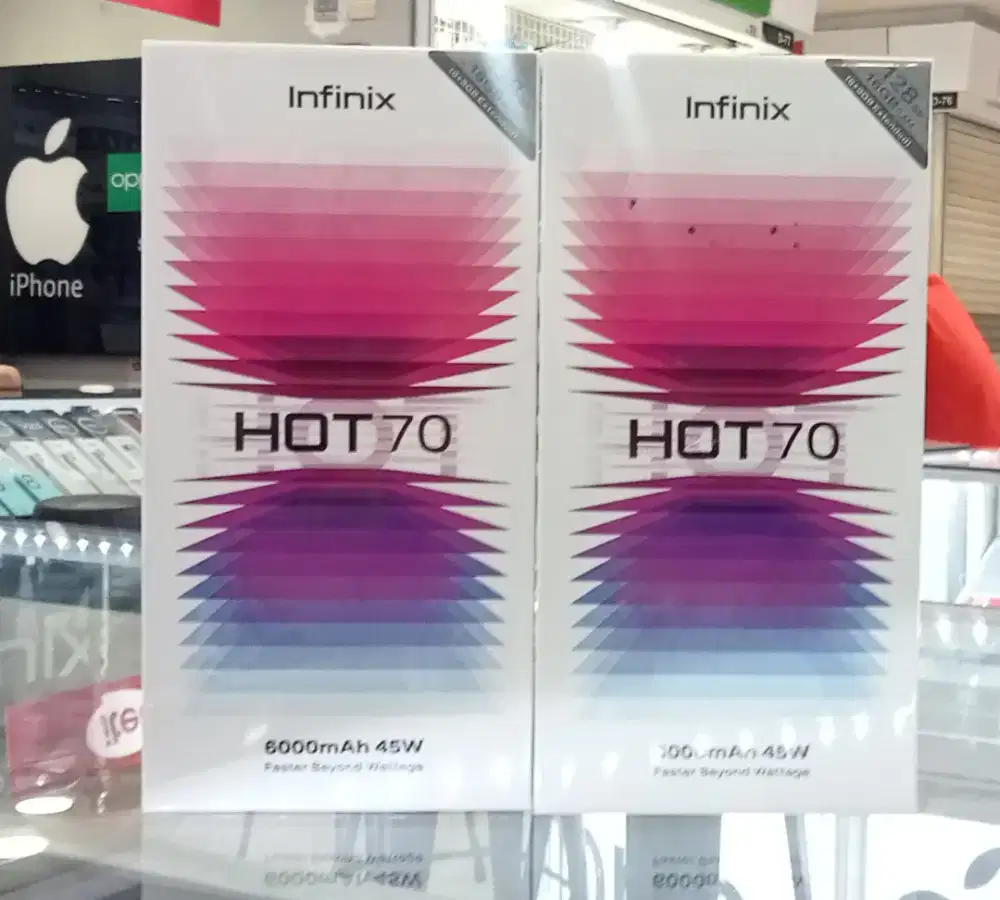 Hp infinik Hot 70 8/128gb bisa cicilan tanpa Dp cukup bawa ktp