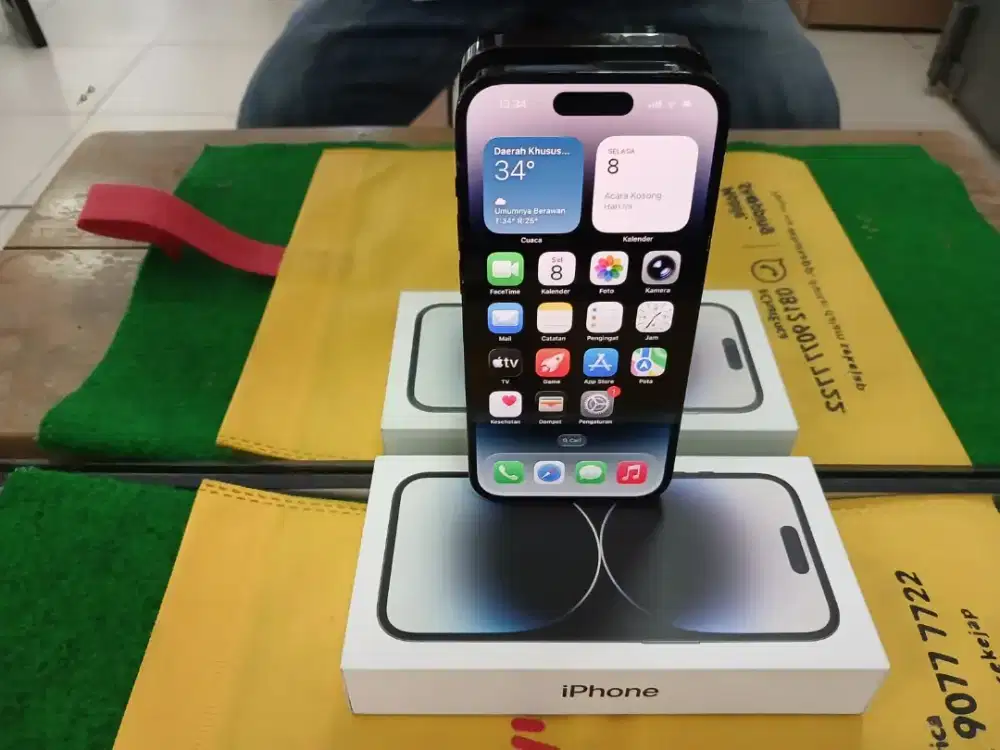Iphone 14 Pro 128 gb Ibox lengkap normal
