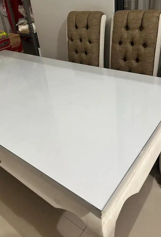 Meja makan + kursi 6
