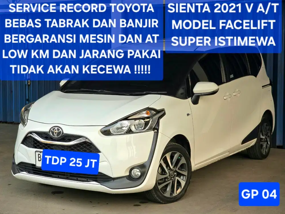 Toyota Sienta 2021 V Automatic AT Model 2020 G 2019 Q White Putih