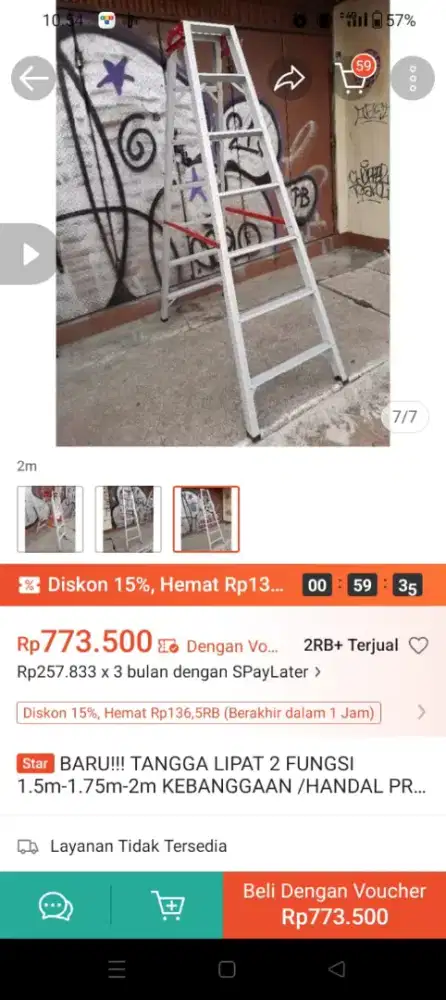 Dijual tangga alumunium