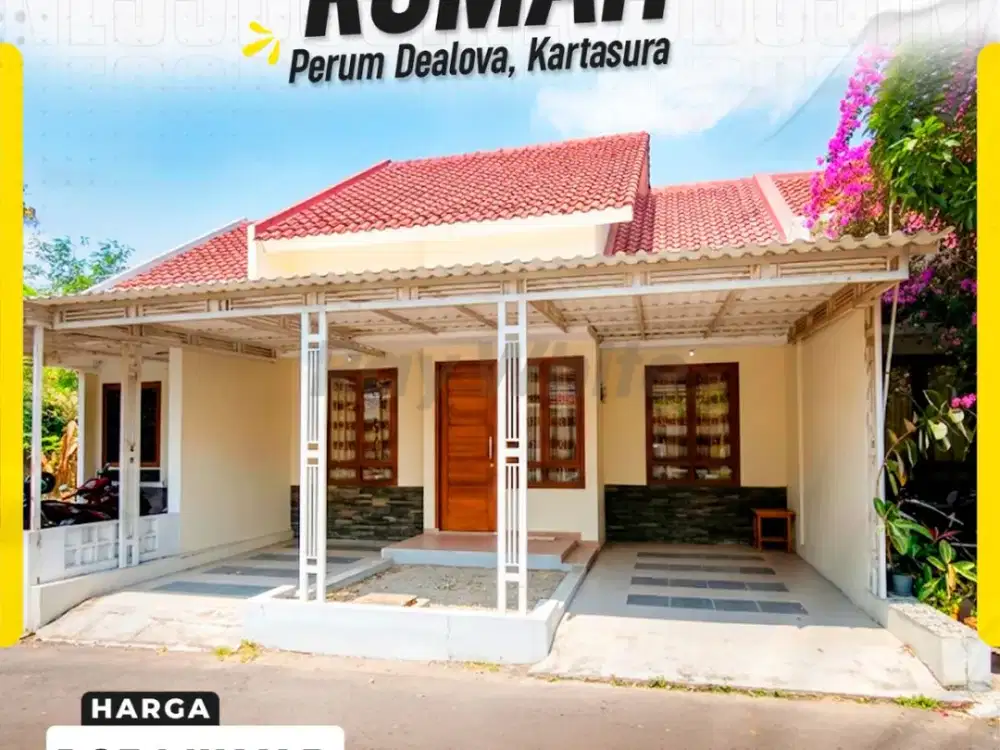 Rumah Cluster 3kamar Siap huni dekat Kampus UMS Solo, Pabelan kartasura