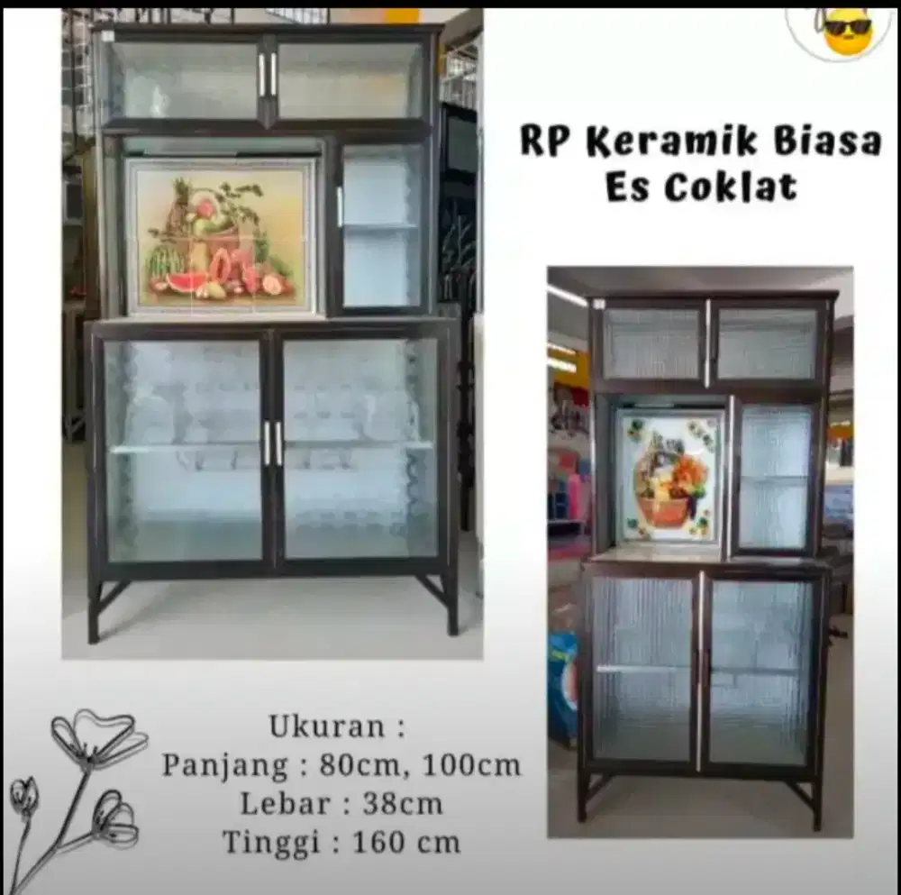 Lemari / rak piring minimalis