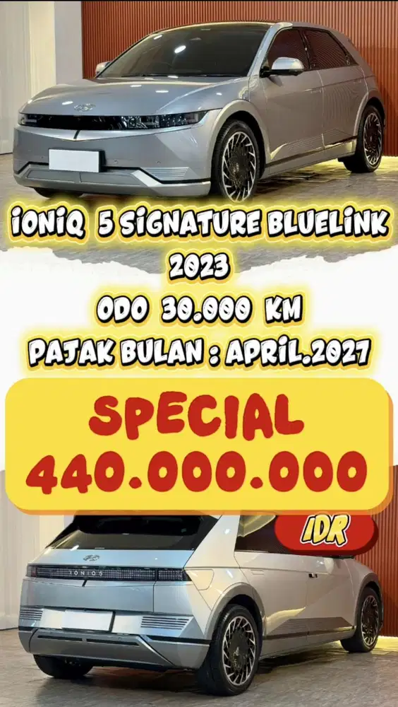 [ ODO 30.000 KM ] IONIQ 5 SIGNATURE LONG RANGE BLUELINK AT 2023