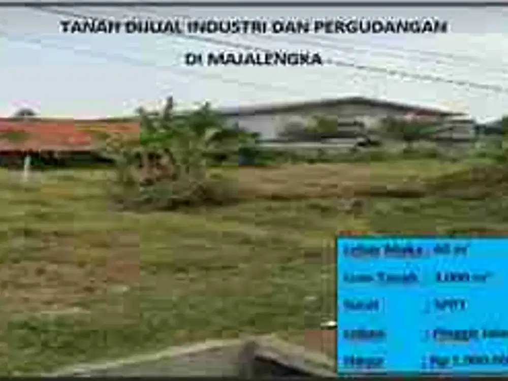 Tanah industri dan pergudangan Majalengka